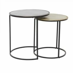 Cheapest 🤩 Grayson Lane 2-Piece Round Metal Accent Table Set 👍
