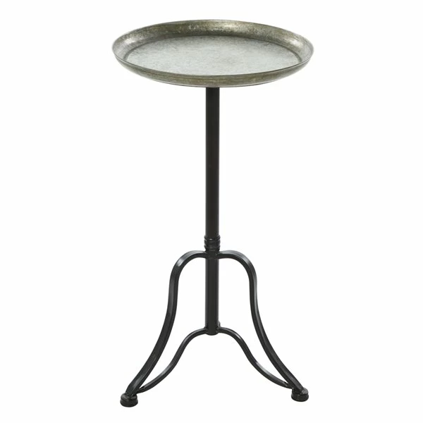 Outlet ✨ Grayson Lane Farmhouse Silver Iron Round End Table 🧨 1 Outlet ✨ Grayson Lane Farmhouse Silver Iron Round End Table 🧨
