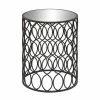 Budget 🤩 Grayson Lane Contemporary Black Metal Round End Table ✔️