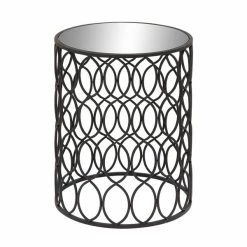 Budget ๐คฉ Grayson Lane Contemporary Black Metal Round End Table โ๏ธ