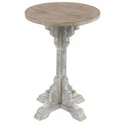 Top 10 🛒 Grayson Lane Farmhouse Off-White Wood Round Accent Table ❤️