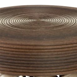 Flash Sale 💯 Grayson Lane Eclectic Brown Wood Round End Table 👏 -GRAYSON LANE Sales 2022 330857211 AlternateImage3 l