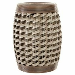 Flash Sale 💯 Grayson Lane Eclectic Brown Wood Round End Table 👏