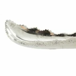 Buy 🎉 Grayson Lane 4-in x 19-in x 7-in Contemporary Tray in Silver Aluminum 🎁 -GRAYSON LANE Sales 2022 330857216 AlternateImage2 l