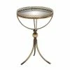 Coupon ✨ Grayson Lane Traditional Gold Brass Iron with Mirror Round End Table 🧨