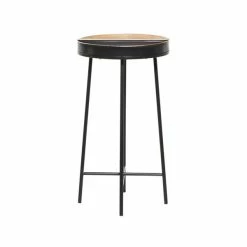 Deals 🔔 Grayson Lane Contemporary Black Metal and Wood Round End Table 🎉 -GRAYSON LANE Sales 2022 330857219 AlternateImage5 l