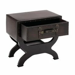 Coupon 👏 Grayson Lane Traditional Brown Wood and Faux Leather Square End Table 🔥 8 Coupon 👏 Grayson Lane Traditional Brown Wood and Faux Leather Square End Table 🔥 -GRAYSON LANE Sales 2022 330857222 AlternateImage5 l