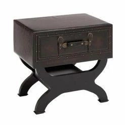 Coupon 👏 Grayson Lane Traditional Brown Wood and Faux Leather Square End Table 🔥 9 Coupon 👏 Grayson Lane Traditional Brown Wood and Faux Leather Square End Table 🔥 -GRAYSON LANE Sales 2022 330857222 AlternateImage6 l