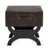 Coupon 👏 Grayson Lane Traditional Brown Wood and Faux Leather Square End Table 🔥