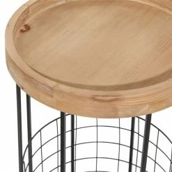 Coupon 🔔 Grayson Lane Industrial Black Metal Round End Table 👏 -GRAYSON LANE Sales 2022 330857223 AlternateImage3 l