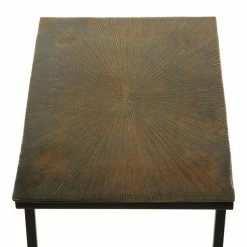 Coupon 👍 Grayson Lane Contemporary Black Metal Rectangular Accent Table 🔔 -GRAYSON LANE Sales 2022 330857224 AlternateImage4 l