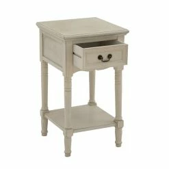 Coupon 🤩 Grayson Lane Traditional Cream Wood Rectangular End Table 😍 -GRAYSON LANE Sales 2022 330857226 AlternateImage5 l