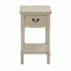 Coupon 🤩 Grayson Lane Traditional Cream Wood Rectangular End Table 😍 -GRAYSON LANE Sales 2022 330857226 AlternateImage6 l