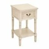 Coupon 🤩 Grayson Lane Traditional Cream Wood Rectangular End Table 😍