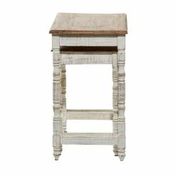 Best deal ⌛ Grayson Lane White Mango Wood Rectangular End Table - Set of 2 🛒 -GRAYSON LANE Sales 2022 330857229 AlternateImage5 l