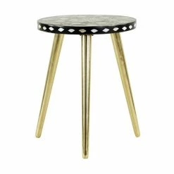New ❤️ Grayson Lane Gold Aluminum with Wood Top Round End Table 😉 8 New ❤️ Grayson Lane Gold Aluminum with Wood Top Round End Table 😉 -GRAYSON LANE Sales 2022 330857231 AlternateImage5 l