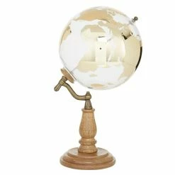 Wholesale ✨ Grayson Lane 15-in x 8-in Traditional Gold Wood Globe 😀