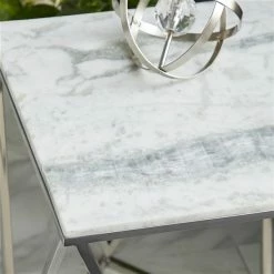 Hot Sale ❤️ Grayson Lane Silver Granite/Marble Square End Table 🥰 -GRAYSON LANE Sales 2022 330857245 AlternateImage3 l