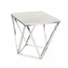 Hot Sale ❤️ Grayson Lane Silver Granite/Marble Square End Table 🥰