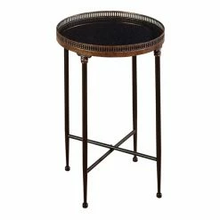 Discount 🌟 Grayson Lane Traditional Black Iron Round End Table 👍 7 Discount 🌟 Grayson Lane Traditional Black Iron Round End Table 👍 -GRAYSON LANE Sales 2022 330857247 AlternateImage5 l