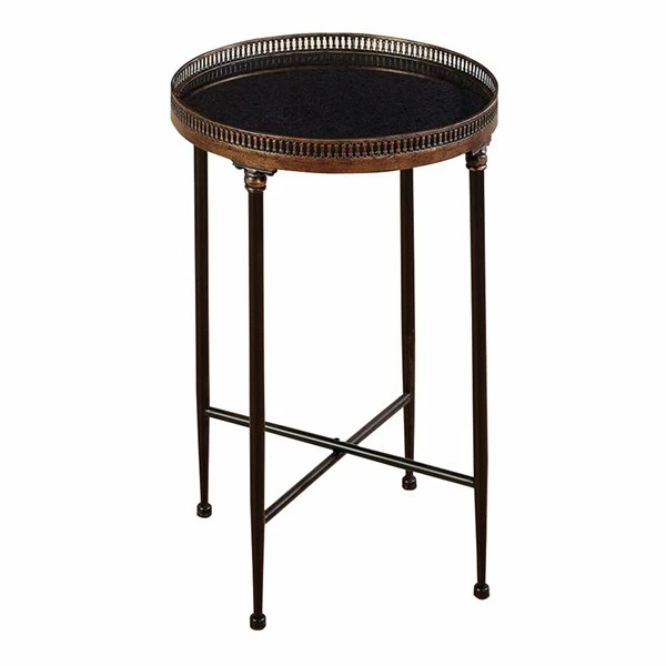 Discount 🌟 Grayson Lane Traditional Black Iron Round End Table 👍 1 Discount 🌟 Grayson Lane Traditional Black Iron Round End Table 👍