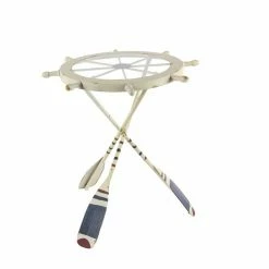 Buy ๐ Grayson Lane Coastal White Metal and Glass Round End Table ๐ 9 Buy ๐ Grayson Lane Coastal White Metal and Glass Round End Table ๐ -GRAYSON LANE Sales 2022 330857249 AlternateImage5 l