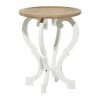 Coupon ✨ Grayson Lane Farmhouse Brown and White Wood Round End Table 👍