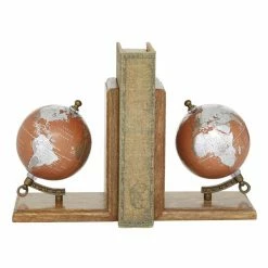 Coupon 😉 Grayson Lane 7-in x 6-in Traditional Copper Wood Bookends 👏