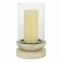 Cheap 🤩 Grayson Lane Traditional Cream Wood Lantern Candle Holder ✔️