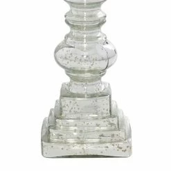 Cheapest 😉 Grayson Lane Set of 3 Traditional Silver Glass Pillar Candle Holder 😀 -GRAYSON LANE Sales 2022 330857255 AlternateImage3 l