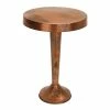 Buy 🔔 Grayson Lane Copper Metal Round End Table 🧨