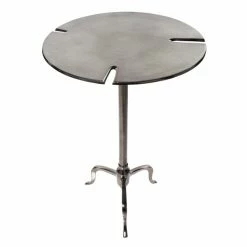 Best deal 🎁 Grayson Lane Silver Round Accent Table in Aluminum ⭐ -GRAYSON LANE Sales 2022 330857264 AlternateImage5 l