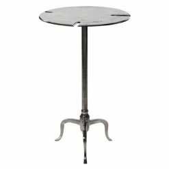 Best deal π Grayson Lane Silver Round Accent Table in Aluminum β