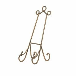 Promo 💯 Grayson Lane 19-in x 7-in Traditional Easel in Gold Iron 😉