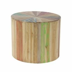 Deals 🛒 Grayson Lane Rustic Brown Reclaimed Wood Round End Table ⭐ -GRAYSON LANE Sales 2022 330857275 AlternateImage6 l