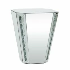 Hot Sale 😉 Grayson Lane Silver Mirror Corner End Table 🔔
