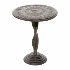 Deals 😍 Grayson Lane Traditional Brown Mango Wood Accent Table ✨ -GRAYSON LANE Sales 2022 330857284 AlternateImage5 l