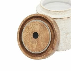 Coupon 😍 Grayson Lane Set of 3 Country Cottage White Terracotta Decorative Jars ⭐ -GRAYSON LANE Sales 2022 330857293 AlternateImage2 l