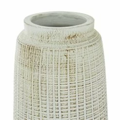 Brand new 👏 Grayson Lane 17-in x 8-in Coastal Style Vase in White Terracotta 😀 -GRAYSON LANE Sales 2022 330857301 AlternateImage3 l