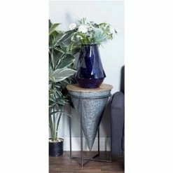 Brand new 🎁 Grayson Lane Farmhouse Grey Iron and Wood Round End Table 😀 -GRAYSON LANE Sales 2022 330857308 AlternateImage1 l