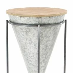 Brand new 🎁 Grayson Lane Farmhouse Grey Iron and Wood Round End Table 😀 -GRAYSON LANE Sales 2022 330857308 AlternateImage3 l