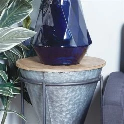 Brand new 🎁 Grayson Lane Farmhouse Grey Iron and Wood Round End Table 😀 -GRAYSON LANE Sales 2022 330857308 AlternateImage4 l