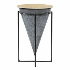 Brand new 🎁 Grayson Lane Farmhouse Grey Iron and Wood Round End Table 😀 -GRAYSON LANE Sales 2022 330857308 AlternateImage5 l