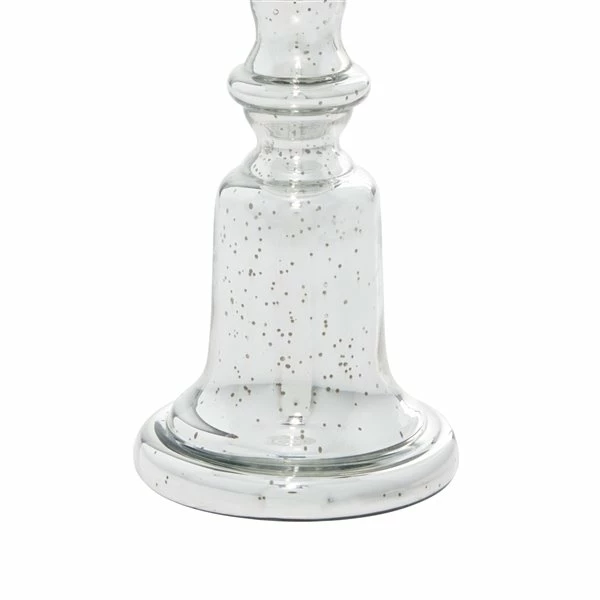 Deals 😀 Grayson Lane Set of 2 Silver Glass Pillar Candle Holder 🛒 4 Deals 😀 Grayson Lane Set of 2 Silver Glass Pillar Candle Holder 🛒 - Image 4