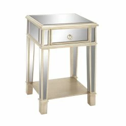 Cheapest ⌛ Grayson Lane Beige Mirror Square End Table ✨ -GRAYSON LANE Sales 2022 330857313 AlternateImage6 l