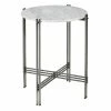 Top 10 🛒 Grayson Lane Silver and Granite/Marble Round End Table ✔️