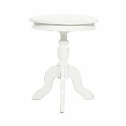 Best deal π Grayson Lane Farmhouse White Wood Round Accent Table π₯°