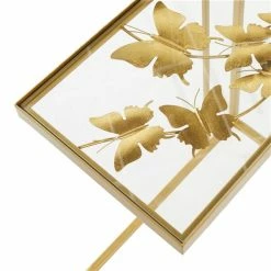 Coupon 🤩 Grayson Lane Gold Metal with Glass Rectangular End Table ✔️ -GRAYSON LANE Sales 2022 330857317 AlternateImage3 l