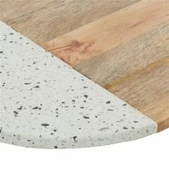 Best Pirce 🥰 Grayson Lane 13.55-in x 16.8-in Round Natural Brown Wood/Terrazzo Cutting Board 🛒 -GRAYSON LANE Sales 2022 330857324 AlternateImage2 l