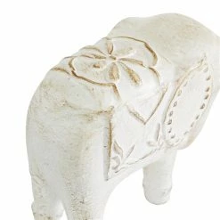Outlet 🤩 Grayson Lane Set of 2 9-in x 13-in Bohemian White Ceramic Elephant Sculpture 😉 -GRAYSON LANE Sales 2022 330857327 AlternateImage2 l